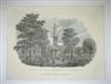 (NEW YORK CITY.) Davis, Alexander Jackson; artist. Group of 4 architectural views.